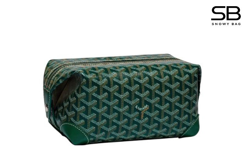 Túi Goyard Bowling 25 Toiletry Bag With Handle Strap Green Xanh Lá sang trọng