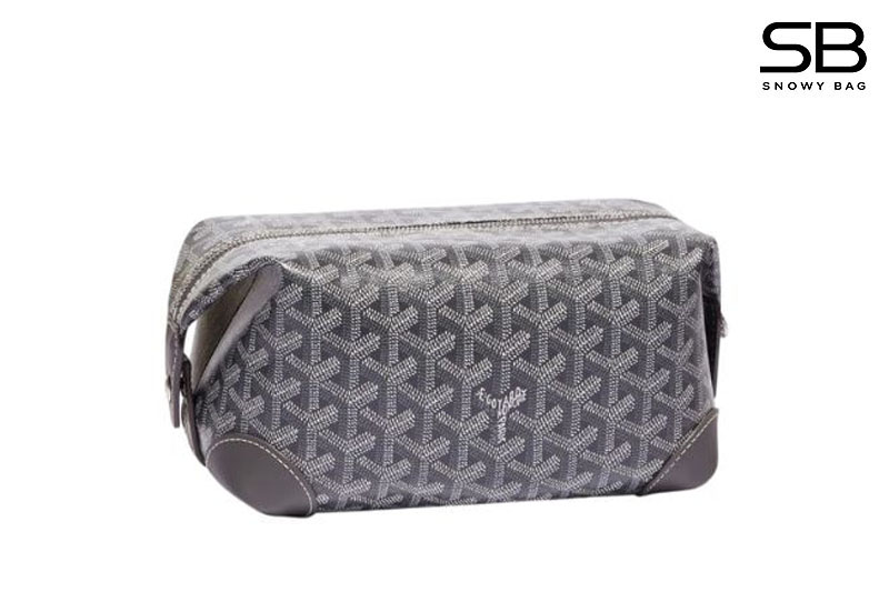 Túi Goyard Bowling 25 Toiletry Bag With Handle Strap màu xám sang trọng