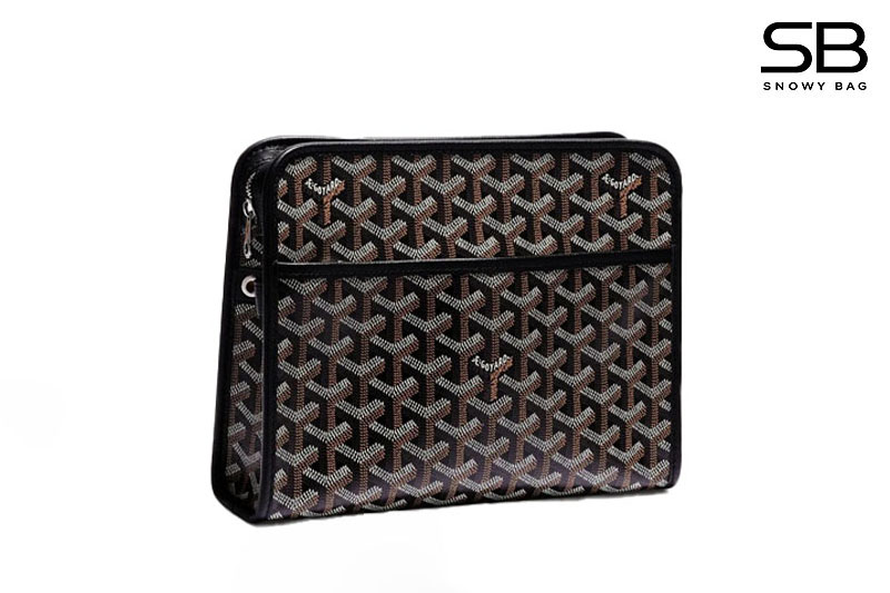 Túi Goyard Jouvence Toiletry Clutch Bag MM màu đen sang trọng