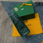 Túi Goyard Jouvence Toiletry Clutch Bag MM màu xanh lá sang trọng