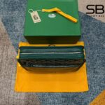 Túi Goyard Jouvence Toiletry Clutch Bag MM Green màu xanh lá tinh tế
