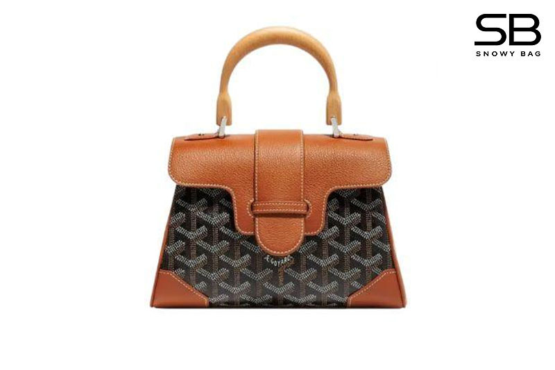 Túi Goyard Saigon Souple Mini Black And Tan Đen Nâu sang trọng