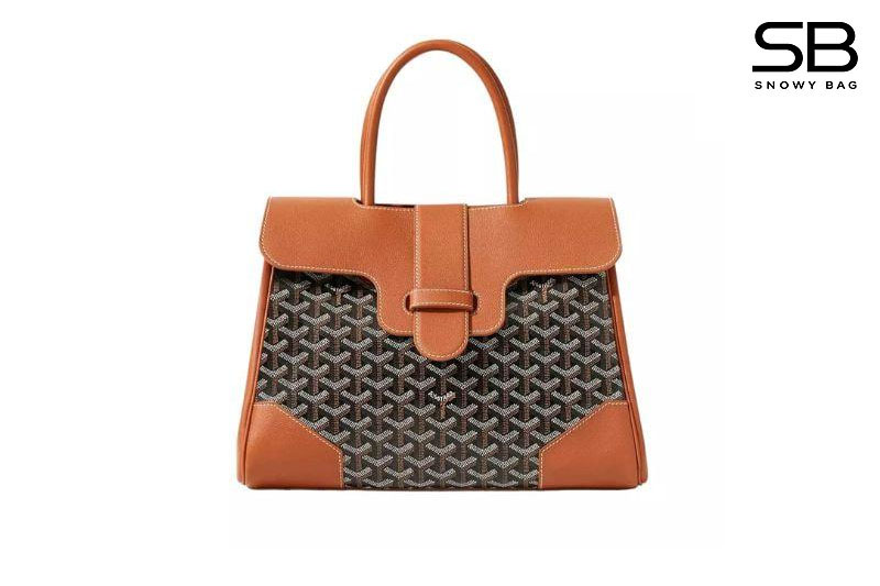 Túi Goyard Saigon Tote Black Tan 34CM Màu Đen Nâu sang trọng