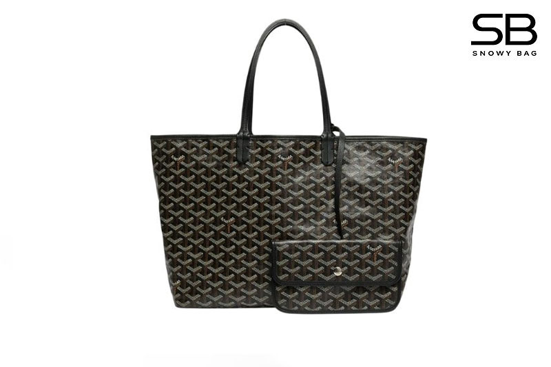 Túi Goyard Saint Louis PM Tote Bag Black Canvas Màu Đen sang trọng