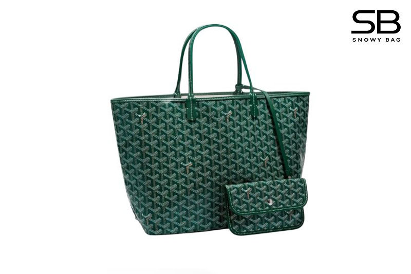Túi Goyard Saint Louis PM Tote Green Bag Canvas Màu Xanh Lá sang trọng