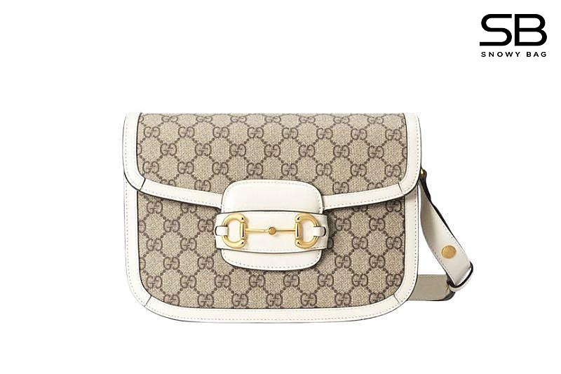 Túi Gucci 1955 Horsebit Small Shoulder Bag White sang trọng và tinh tế
