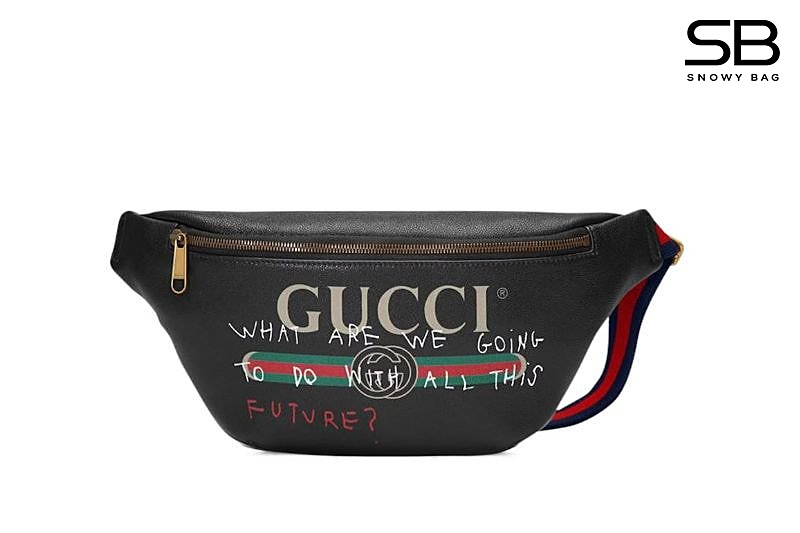 Túi Gucci Coco Capitan Logo Belt Bag Black Future 28CM Đen sang trọng
