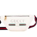 Túi Gucci Coco Capitan Logo Print Belt Bag White 28CM Trắng Logo Ngang sang trọng