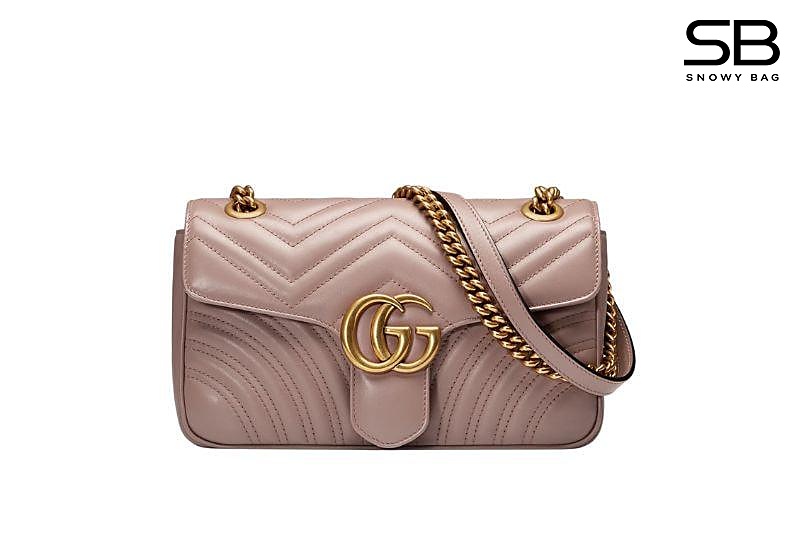 Túi Gucci GG Marmont Small Shoulder Bag Size 26 màu hồng Dusty Pink