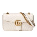 Túi Gucci GG Marmont Small Shoulder Bag Size 26 màu trắng sang trọng