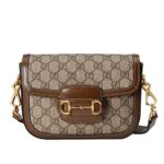 Túi Gucci Horsebit 1955 Mini Bag Nâu GG Canvas sang trọng
