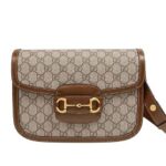 Túi Gucci Horsebit 1955 Small Shoulder Bag GG Supreme Brown sang trọng