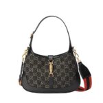 Túi Gucci Jackie 1961 Small Shoulder Bag Black Denim 28CM sang trọng