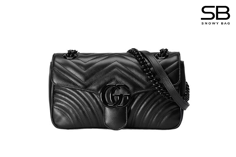 Túi Gucci Marmont Small Shoulder Bag So Black Màu Đen sang trọng và đẳng cấp