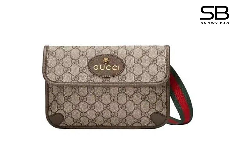 Túi Gucci Neo Vintage GG Supreme Belt Bag Xám Nâu sang trọng và thời thượng