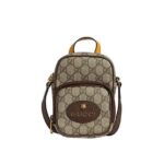 Túi Gucci Neo Vintage Mini Bag GG Supreme Brown Be Nâu sang trọng và thời thượng