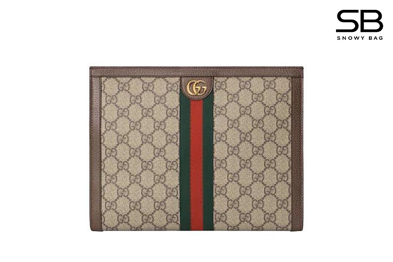 Túi Gucci Ophidia Pouch GG Supreme with Web sang trọng