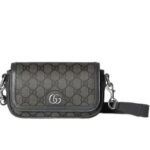 Túi Gucci Ophidia Super Mini Shoulder Bag Grey GG Supreme Xám sang trọng và thời thượng