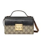 Túi Gucci Padlock Mini Bag GG Supreme Black màu be đen sang trọng