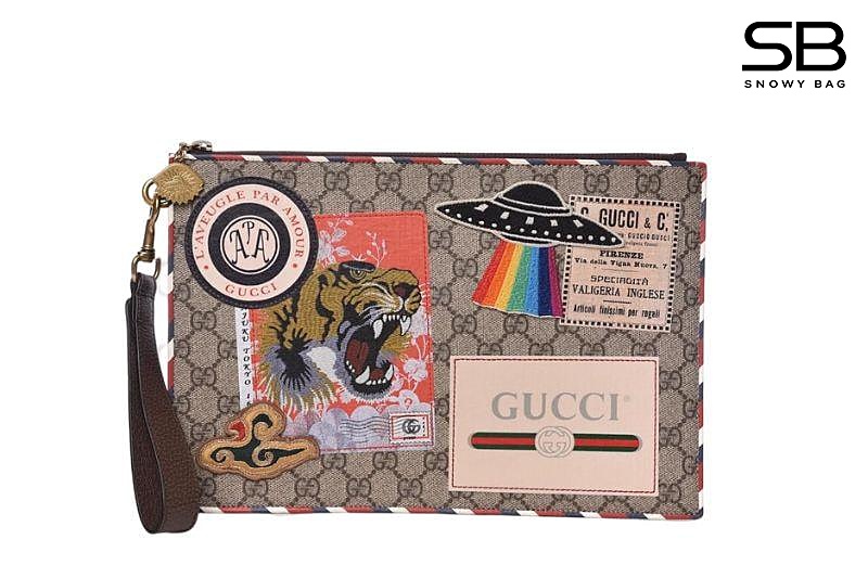 Túi Gucci Tiger UFO GG Supreme Pouch sang trọng và đẳng cấp