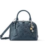 Túi LV Alma BB Monogram Empreinte Shimmery Ink M26686 Xanh Đen sang trọng