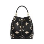Túi LV Bucket Néonoé MM Monogram Empreinte Black Beige 26CM sang trọng