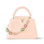 Túi LV Capucines BB Jasmine Pink Taurillon M21643 màu hồng nhạt sang trọng