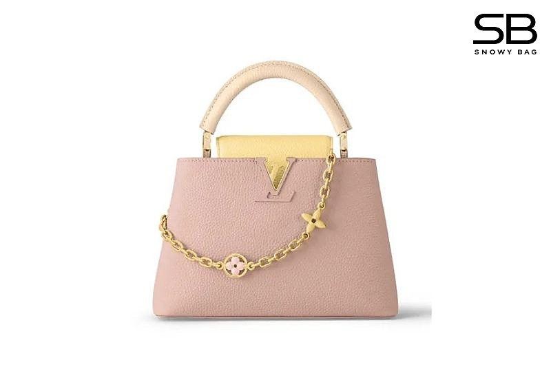 Túi LV Capucines BB Light Pink Taurillon M22514 Size 27CM Hồng Nhạt sang trọng