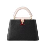 Túi LV Capucines BB M21043 Black Greige Doux Scarlet Đen Be 27CM sang trọng