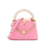 Túi LV Capucines Mini Candy Pink Monogram Chain Taurillon 21CM sang trọng