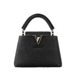 Túi LV Capucines Mini M56071 Black GHW Đen Khóa Vàng sang trọng