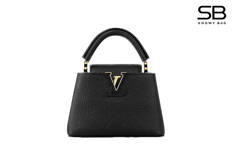 Túi LV Capucines Mini M56071 Black GHW Đen Khóa Vàng sang trọng