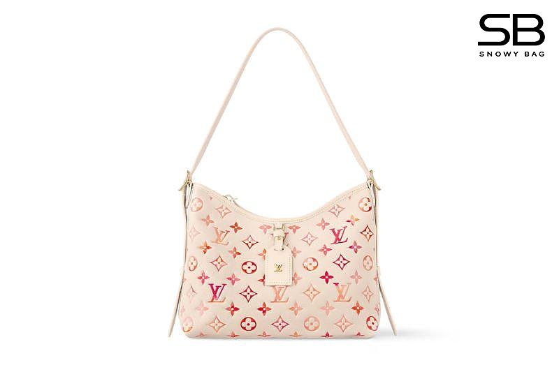 Túi LV Carryall PM M24652 Sunrise Aquarelle Monogram Kem sang trọng