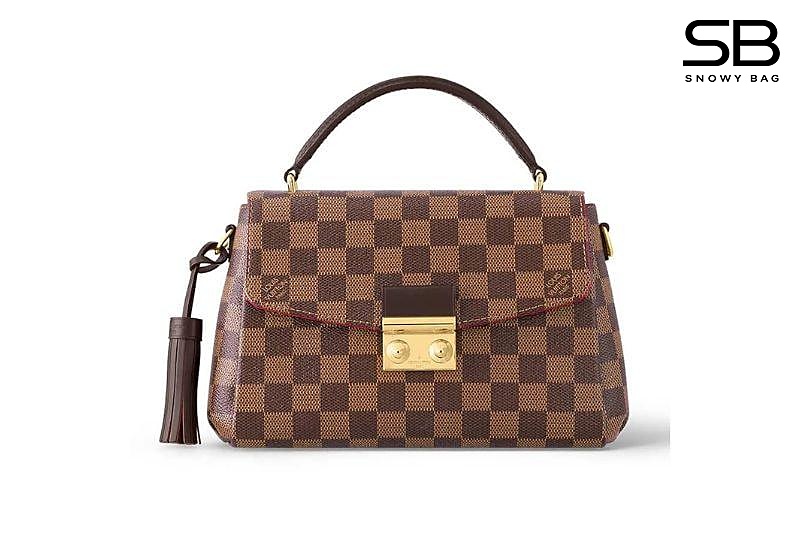 Túi LV Croisette Damier Ebene Nâu Đỏ 25CM sang trọng và thời thượng