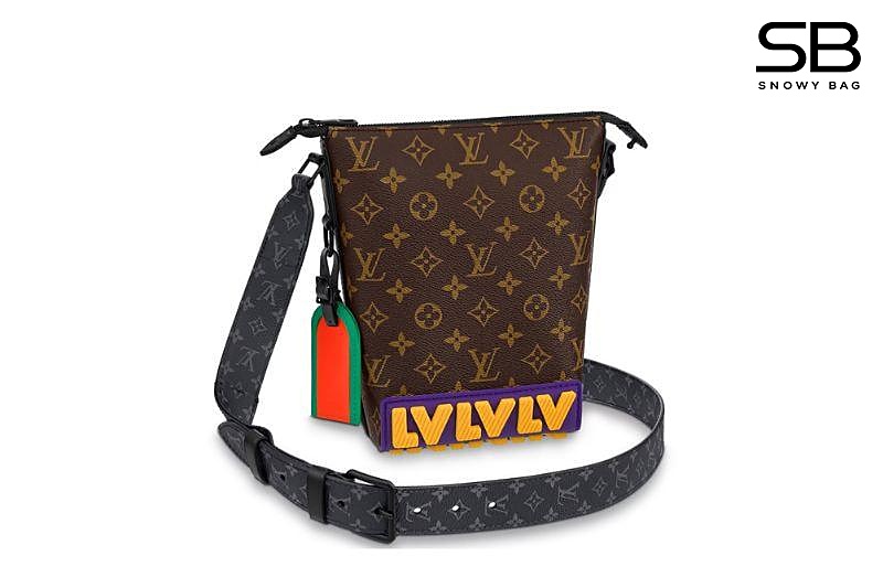 Túi LV Cruiser Messenger Bag M57966 Monogram RuBBer Logo sang trọng