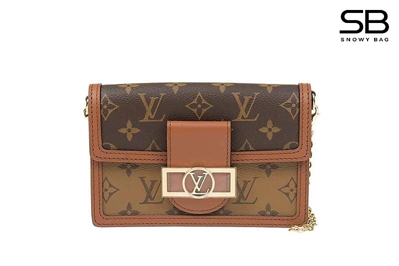 Túi LV Dauphine WoC M68746 Monogram Size 19 Nâu sang trọng