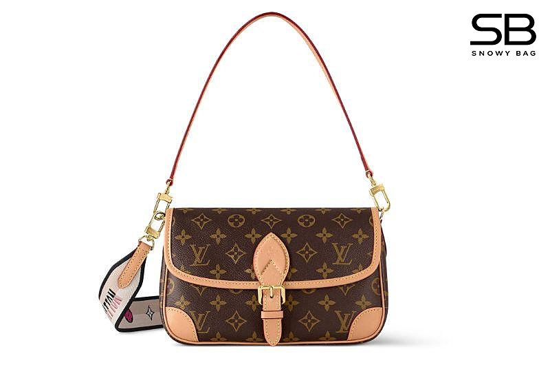 Túi LV Diane Monogram Canvas Bag M45985 Nâu 24CM sang trọng