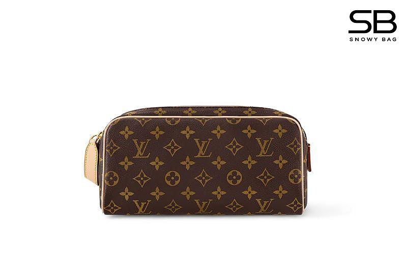 Túi LV Dopp Kit Toilet Pouch M44494 Monogram Canvas Nâu sang trọng