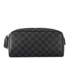 Túi LV Dopp Kit Toilet Pouch N40127 Damier Graphite Canvas Xám sang trọng