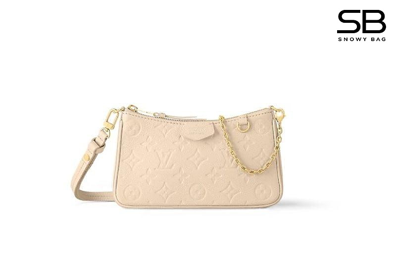 Túi LV Easy Pouch on Strap M81066 Creme Màu Kem sang trọng
