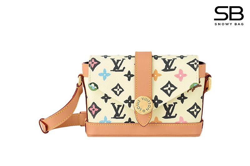 Túi LV Envelope M83348 Vanilla Monogram Craggy sang trọng và đẳng cấp