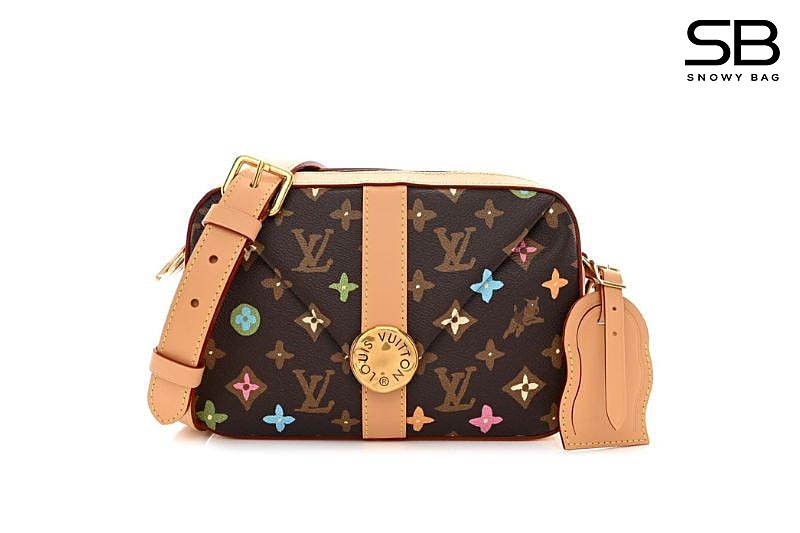 Túi LV Envelope Messenger M24820 Chocolate Monogram Craggy sang trọng