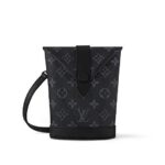 Túi LV Envelope Pouch M11613 Monogram Eclipse Xám Đen sang trọng