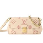 Túi LV Favorite M46393 Creme Rose Trianon Empreinte màu kem sang trọng