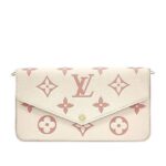Túi LV Félicie Pochette M82047 Creme Rose Trianon Monogram Empreinte sang trọng