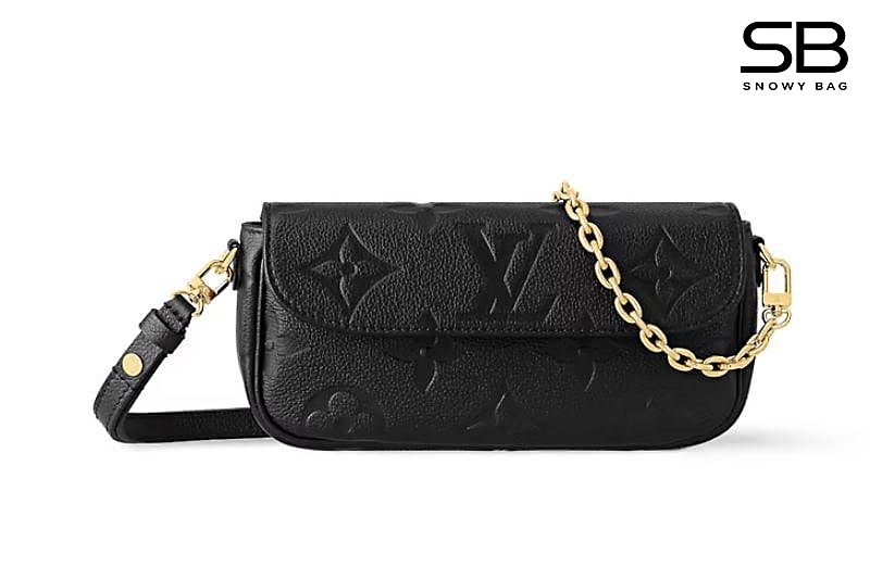 Túi LV Ivy Chain Bag M82154 Black Monogram Empreinte Đen sang trọng