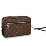 Túi LV Kasai Clutch Monogram Canvas 25CM Nâu sang trọng và thời thượng