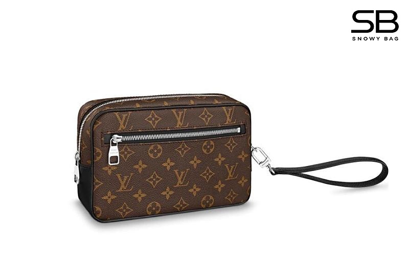 Túi LV Kasai Clutch Monogram Canvas 25CM Nâu sang trọng và thời thượng