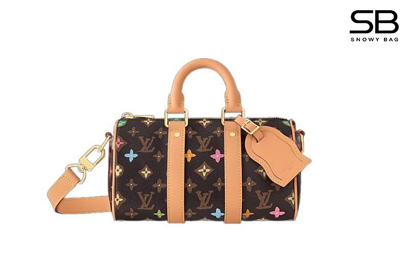 Túi LV Keepall Bandoulière 25 M24849 Monogram Craggy Chocolate Nâu sang trọng