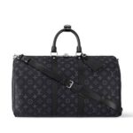 Túi LV Keepall Bandoulière 45 Monogram Eclipse Màu Xám sang trọng